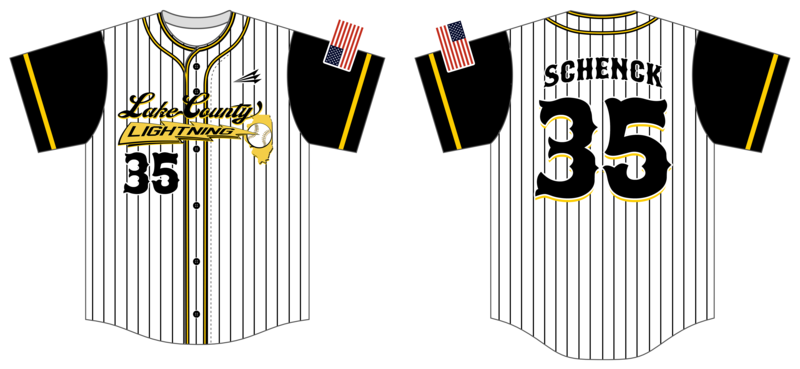 Lake County Lightning Custom HexaFlex Baseball Jersey #J27