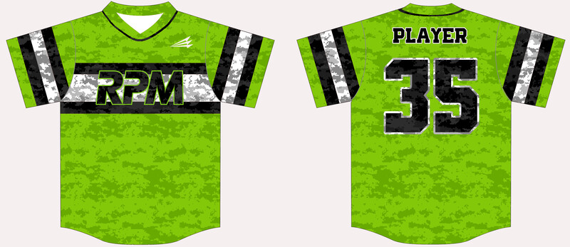 Texas RPM Custom HexaFlex Baseball Jersey #J6