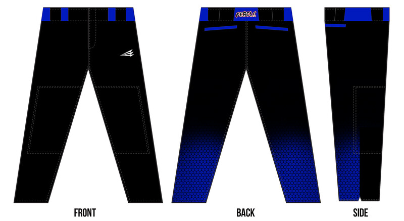 Washington Rebels Stacheman Elite Custom Long Baseball Pants #BP3A