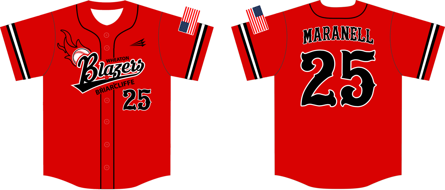 Briarcliffe Blazers Custom HexaFlex Baseball Jersey #J3