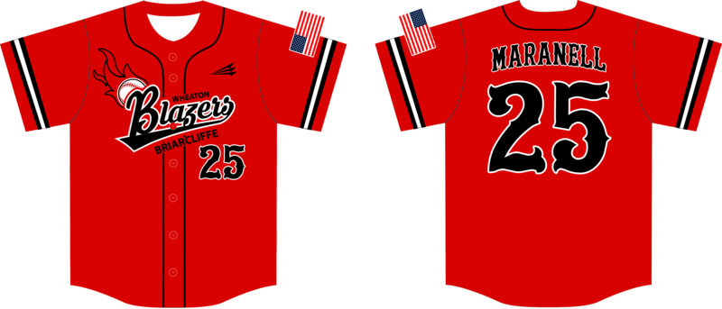 Briarcliffe Blazers Custom HexaFlex Baseball Jersey #J3