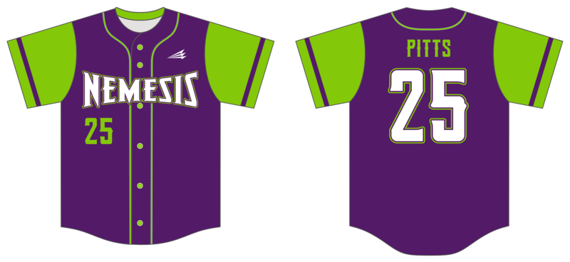 Greeneville Nemesis Custom HexaFlex Baseball Jersey #J2