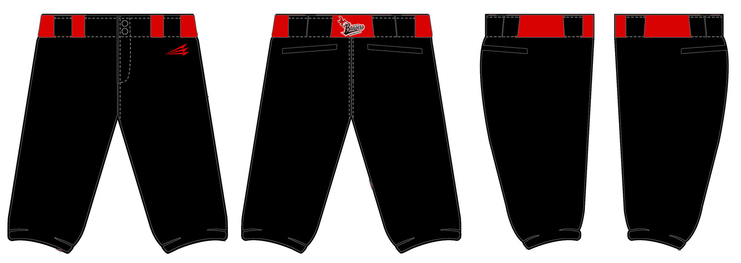 Briarcliffe Blazers Custom Knicker Baseball Pant #BP3