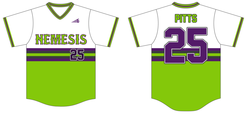 Greeneville Nemesis Custom HexaFlex Baseball Jersey #J3