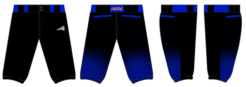 Washington Rebels Stacheman Elite Custom Knicker Baseball Pants #BP3B