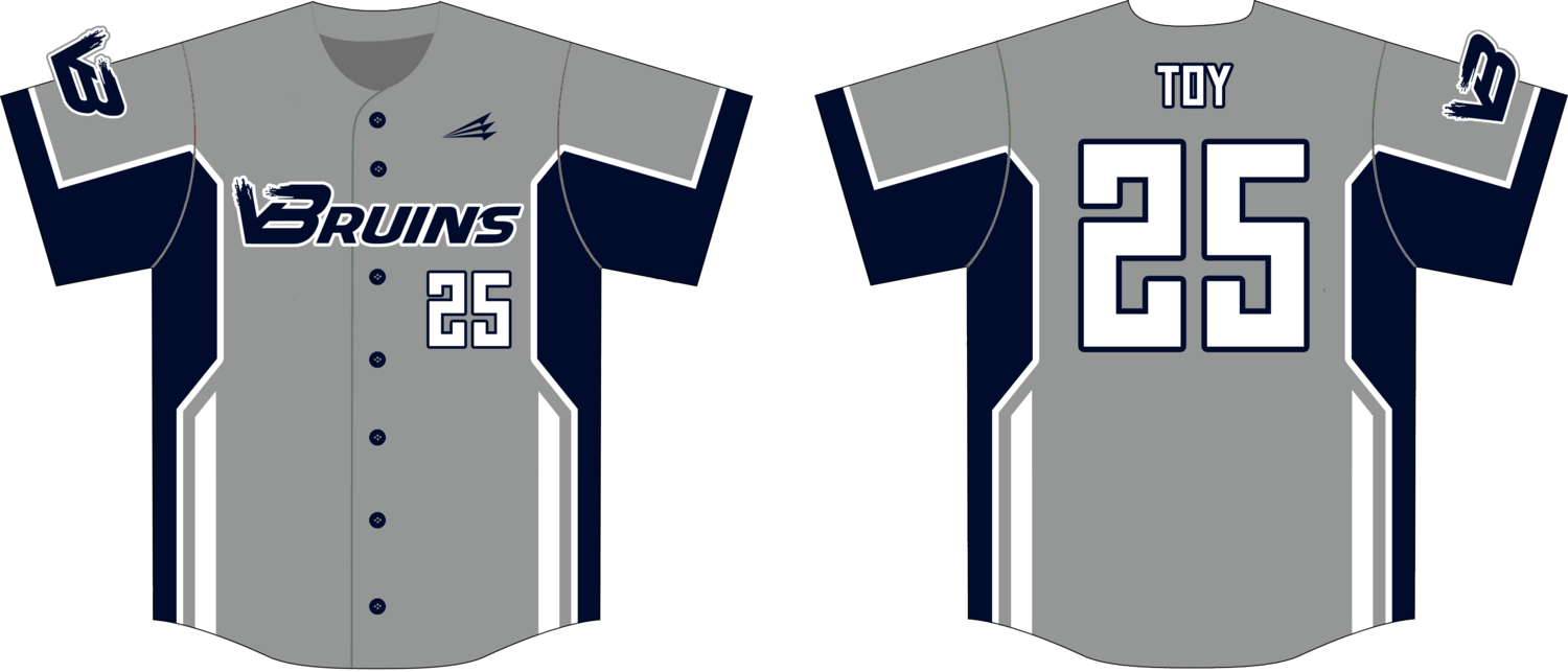 Valley Bruins Custom HexaFlex Baseball Jersey #J3