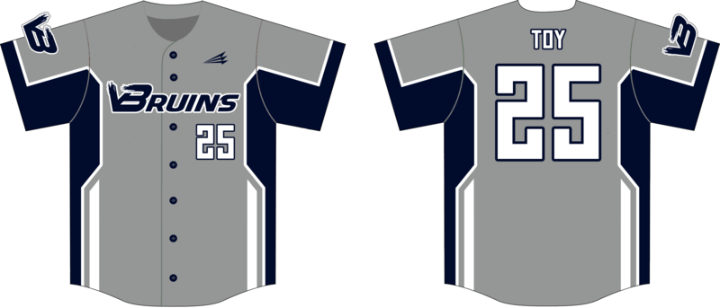 Valley Bruins Custom HexaFlex Baseball Jersey #J3
