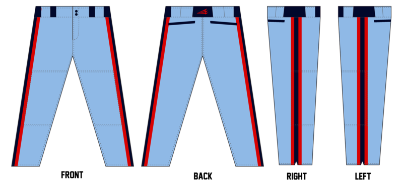 Titans Baseball Club (Sharp) Custom Relaxed Long Baseball Pant #BP1a