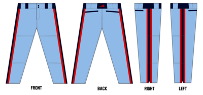 Titans Baseball Club (Sharp) Custom Relaxed Long Baseball Pant #BP1a