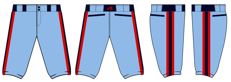 Titans Baseball Club (Sharp) Custom Knicker Baseball Pant #BP1b