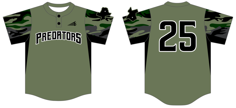 Predators (Garbade) Custom Hexaflex Baseball Jersey #J2E