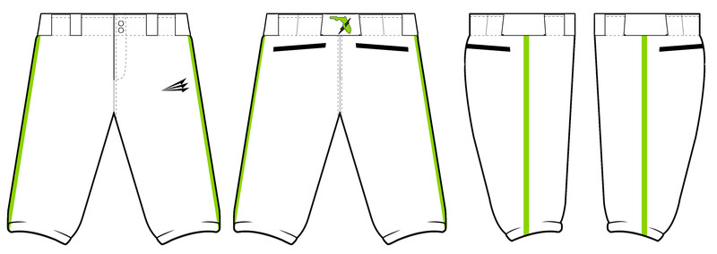 Sarasota Shock Stacheman Elite Custom Knicker Baseball Pants #BP5A