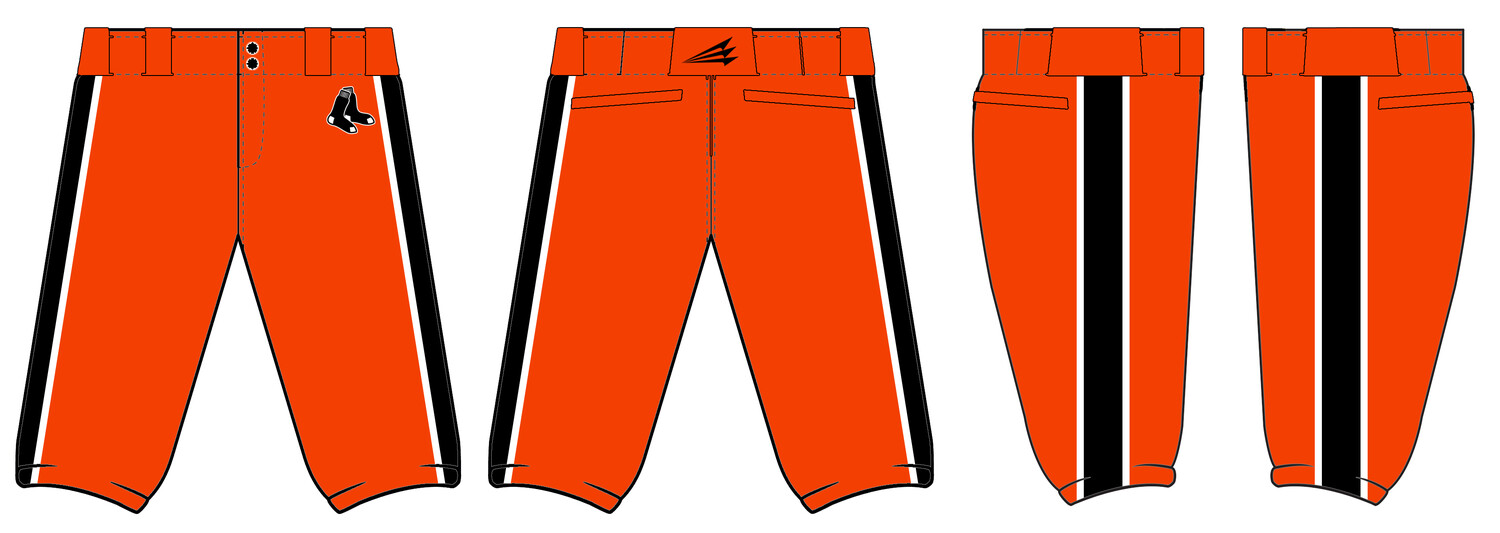 Artesia Pawsox Stacheman Elite Custom Knicker Baseball Pants #BP5B