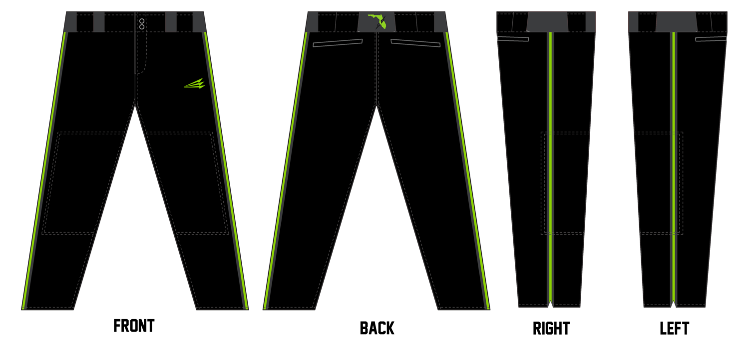Sarasota Shock Stacheman Elite Custom Long Baseball Pants #BP2B