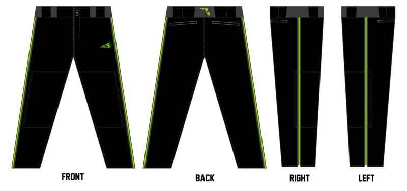 Sarasota Shock Stacheman Elite Custom Long Baseball Pants #BP2B