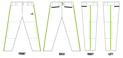 Sarasota Shock Stacheman Elite Custom Long Baseball Pants #BP5B