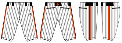 Artesia Pawsox Stacheman Elite Custom Knicker Baseball Pants #BP2B