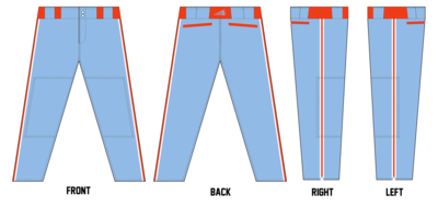 Oswego Panthers Custom Relaxed Baseball Pant #BP8