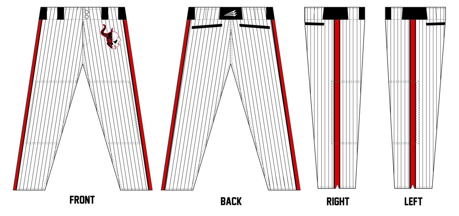 Utah Warriors Custom Relaxed Long Baseball Pant #BP1