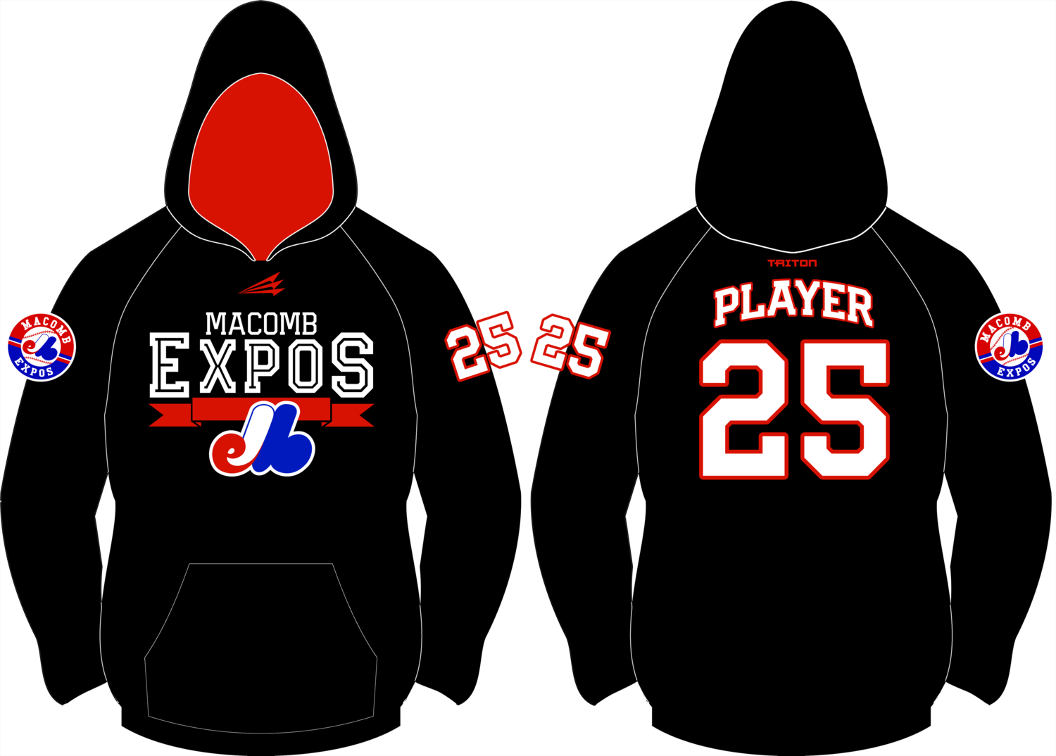 Macomb Expos Custom Vulcan Hoodie #VH5