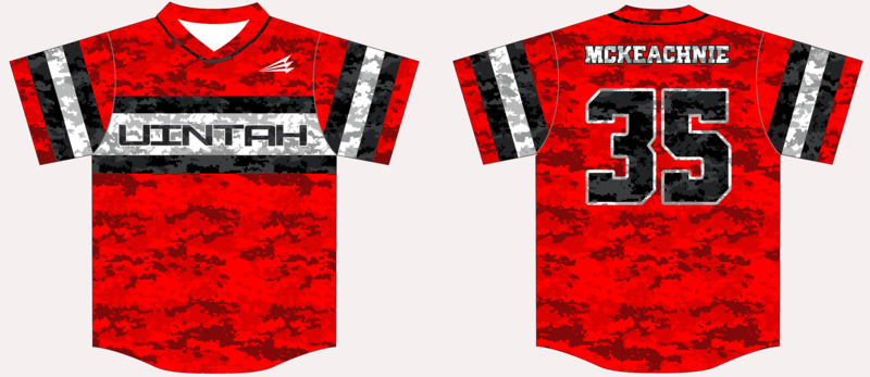 Uintah Baseball Custom HexaFlex Jersey #J4
