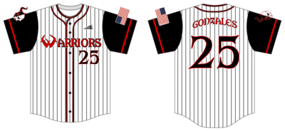Utah Warriors Custom HexaFlex Baseball Jersey #J1b