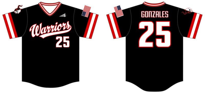 Utah Warriors Custom HexaFlex Baseball Jersey #J2