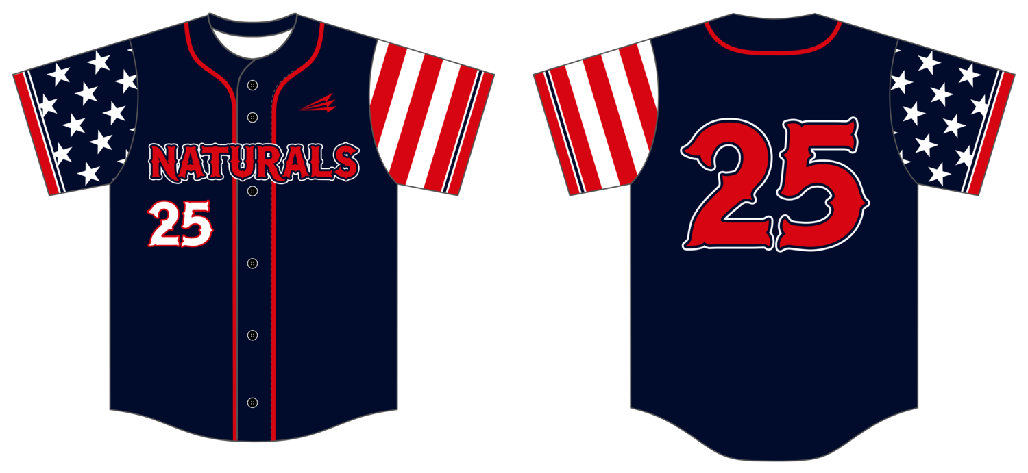 The Naturals Baseball Club Custom HexaFlex Baseball Jersey #J4