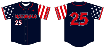 The Naturals Baseball Club Custom HexaFlex Baseball Jersey #J4