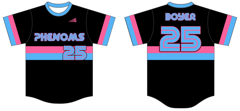 Miami Phenoms Custom NanoDri Baseball Jersey #J5