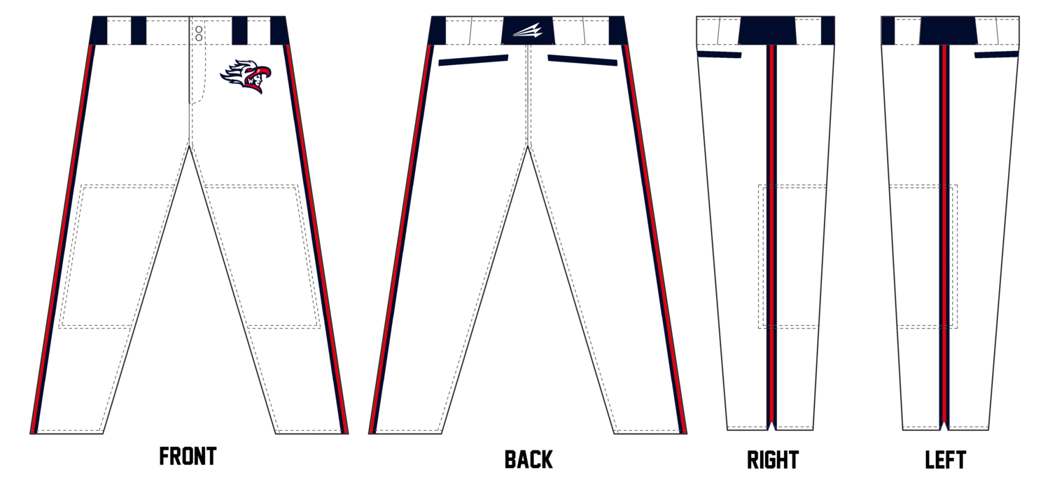 Michigan Warriors Custom Long Relaxed Baseball Pant #BP10
