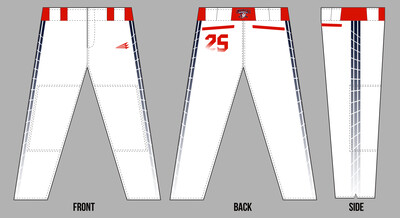 Central Ohio Cyclones Stacheman Elite Custom Long Baseball Pants #BP29D