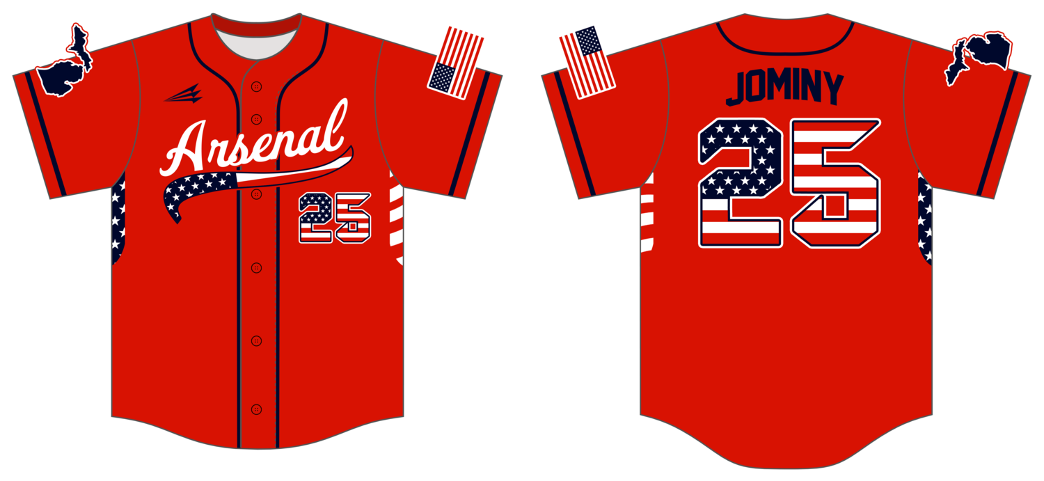 Arsenal (Jominy) Custom Nanodri Baseball Jersey #J3B