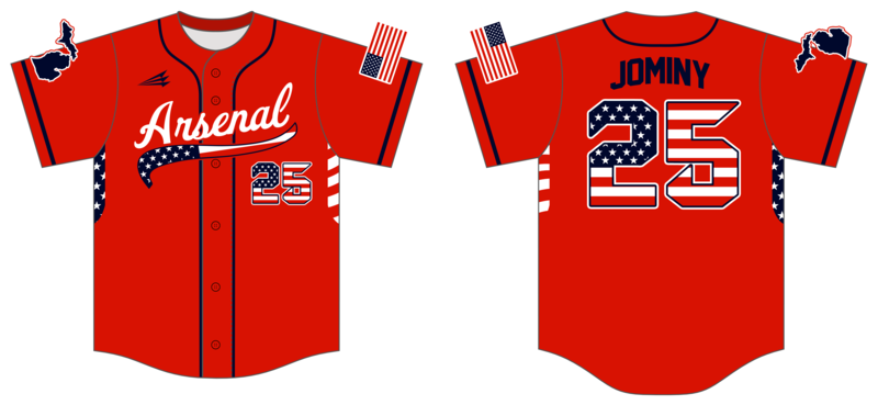 Arsenal (Jominy) Custom Nanodri Baseball Jersey #J3B