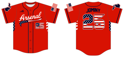 Arsenal (Jominy) Custom Nanodri Baseball Jersey #J3B
