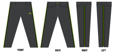 Sarasota Shock Stacheman Elite Custom Long Baseball Pants #BP10