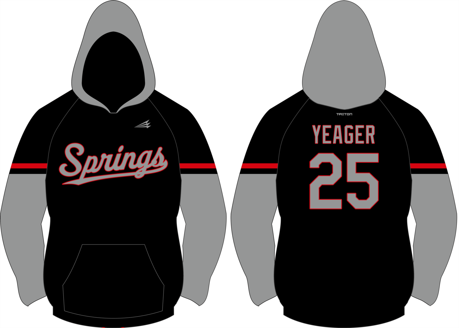 Indian Springs School Custom Vulcan Hoodie #VH2B