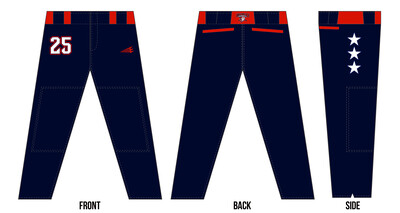 Central Ohio Cyclones Stacheman Elite Custom Long Baseball Pants #BP32