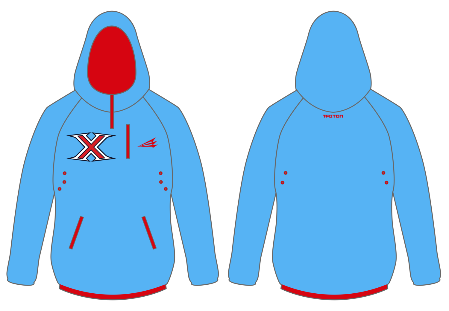 Xtreme Baseball Custom Gladiator Hoodie #GH2