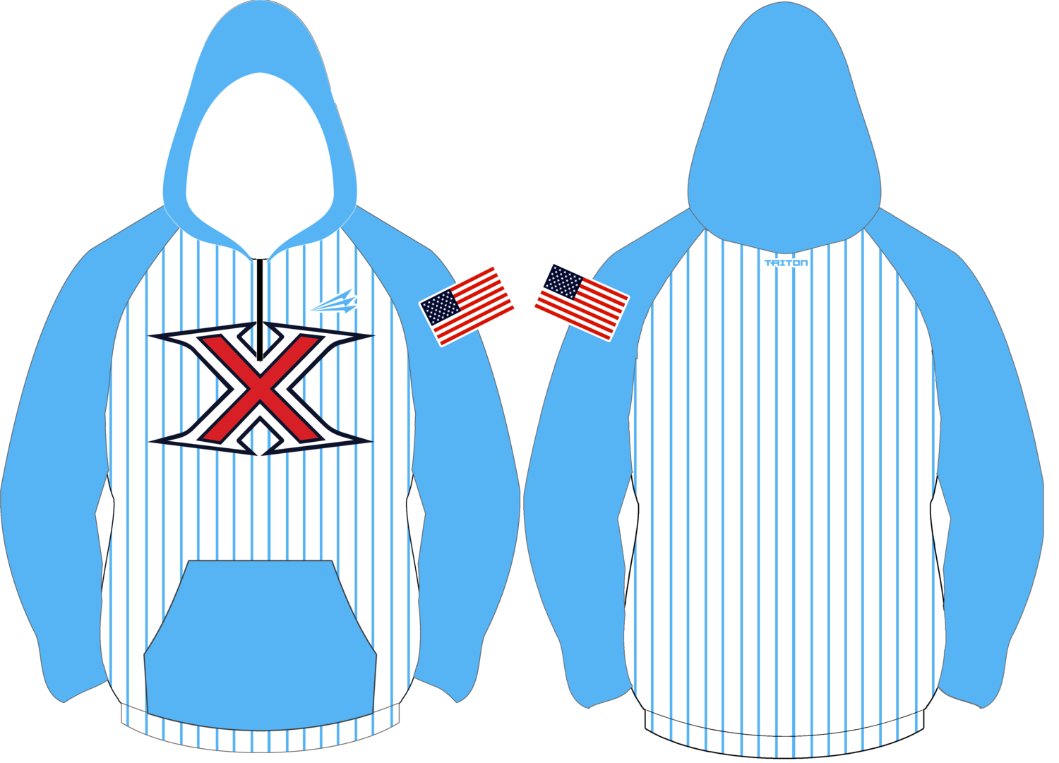 Xtreme Baseball Custom Vulcan Hoodie #VH5