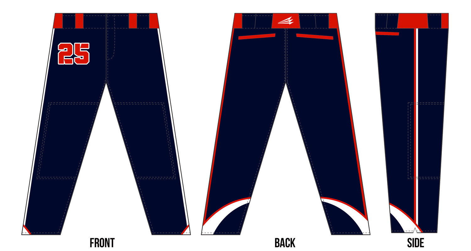 Central Ohio Cyclones Stacheman Elite Custom Long Baseball Pants #BP37