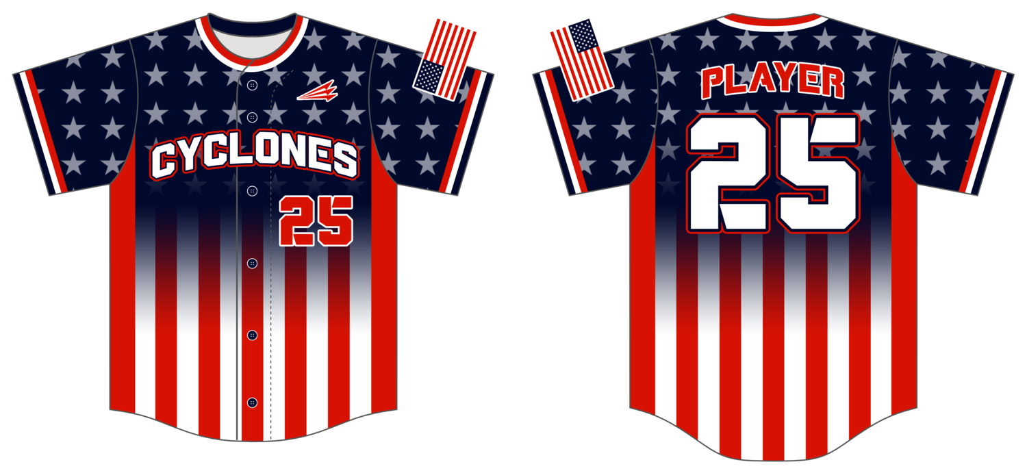 Central Ohio Cyclones Custom Hexaflex Baseball Jersey #J40