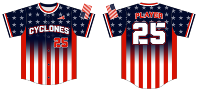 Central Ohio Cyclones Custom Hexaflex Baseball Jersey #J40