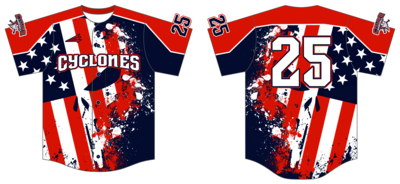 Central Ohio Cyclones Custom Hexaflex Baseball Jersey #J35B