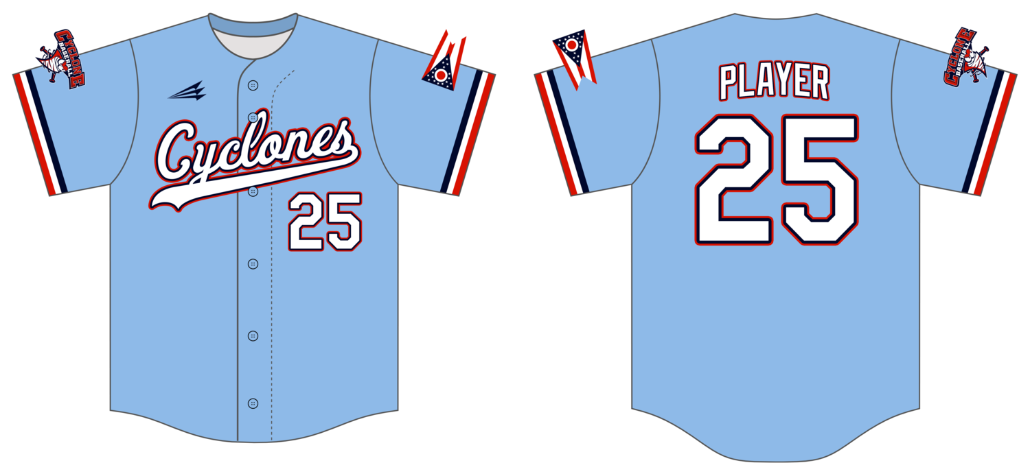 Central Ohio Cyclones Custom Hexaflex Baseball Jersey #J41C