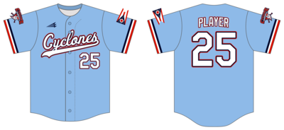 Central Ohio Cyclones Custom Hexaflex Baseball Jersey #J41C