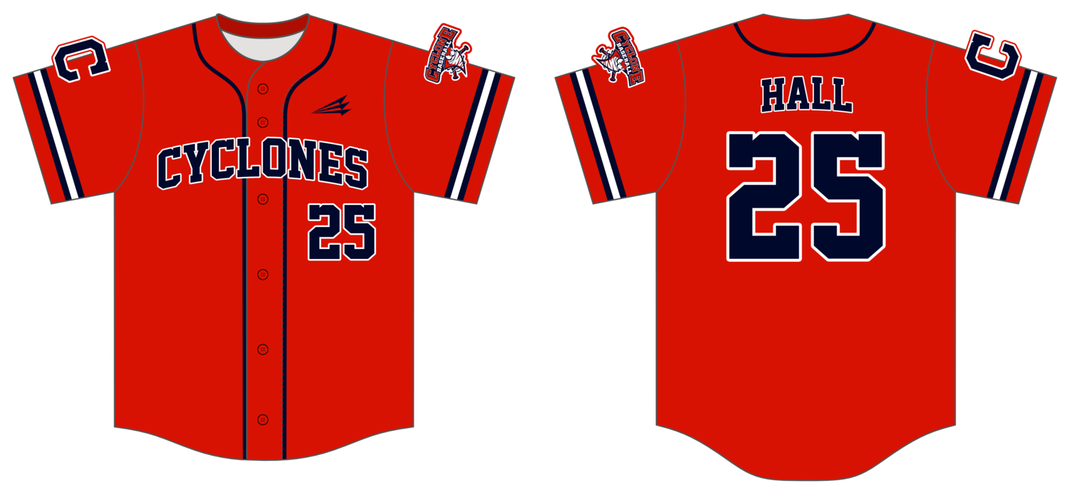 Central Ohio Cyclones Custom Hexaflex Baseball Jersey #J45
