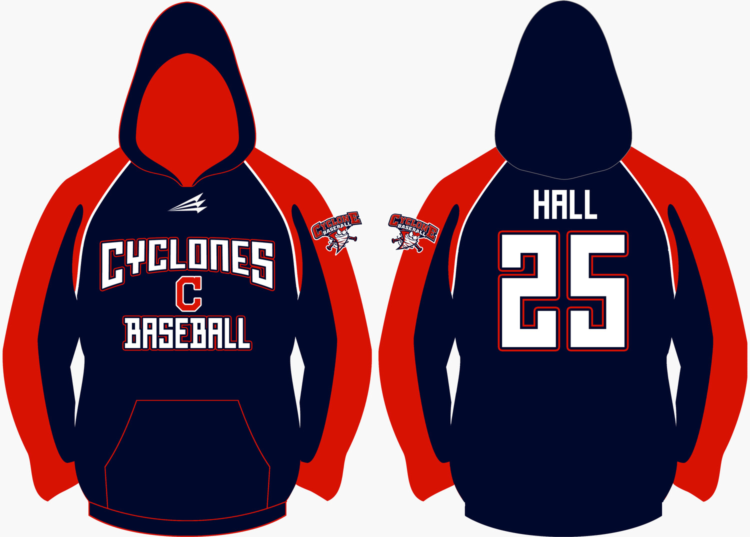 Central Ohio Cyclones Custom Vulcan Hoodie #VH10