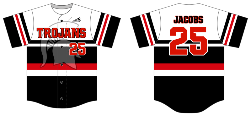 Trojans Custom HexaFlex Baseball Jersey #J3B