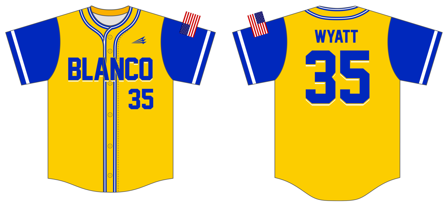 Blanco Custom HexaFlex Baseball Jersey #J1B